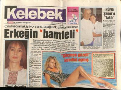 Hürriyet Gazetesi Kelebek Eki 24 Mayıs 1991 - Hülya Avşar Şener Şene Taktı GZ75778 - 1