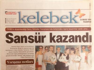 Hürriyet Gazetesi Kelebek Eki 24 Mayıs 1999 - Ünlüler Prag Yolcusu GZ38968 - 1