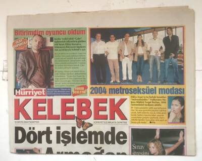 Hürriyet Gazetesi Kelebek Eki 24 Mayıs 2004 - Dört İşlemde Armağan GZ8222 - 1