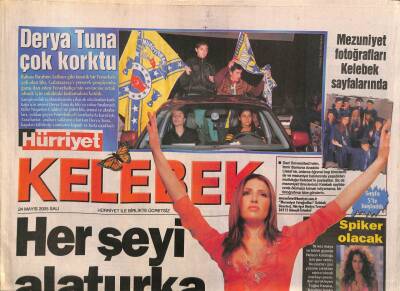 Hürriyet Gazetesi Kelebek Eki 24 Mayıs 2005 - Nejat İşlerin Nefreti - Derya Tuna Çok Korktu GZ92508 - 1