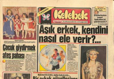 Hürriyet Gazetesi Kelebek Eki 24 Nisan 1985 - Mehmet Ali Erbil , Bahar Bakımında... GZ90293 - 1