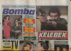 Hürriyet Gazetesi Kelebek Eki 24 Nisan 1987 - Güngör Bayrak Ve Mutlu Çift GZ63546 - 2
