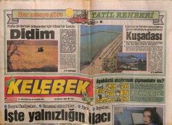 Hürriyet Gazetesi Kelebek Eki 24 Nisan 1990 - Hülya Avşar Meğer Koyu Beşiktaşlıymış GZ63589 - 1