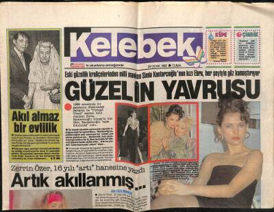 Hürriyet Gazetesi Kelebek Eki 24 Ocak 1992 - Zerrin Özer 16 Yılı Artı Hanesine Yazdı GZ63938 - 2