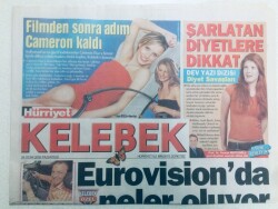 Hürriyet Gazetesi Kelebek Eki 24 Ocak 2005 - Eurovisionda Neler Oluyor GZ43407 - 2
