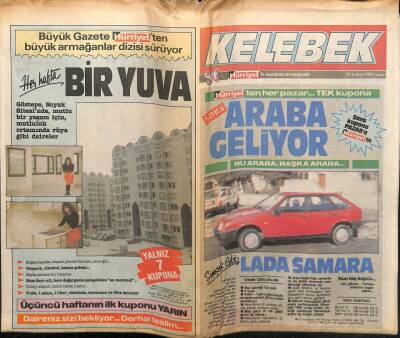 Hürriyet Gazetesi Kelebek Eki 24 Şubat 1989 - Zuhal Olcay Ve Kızı GZ63812 - 2