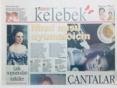 Hürriyet Gazetesi Kelebek Eki 24 Şubat 1998 - Mışıl Mışıl Uyumak İçin GZ41787 - 1