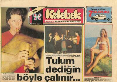 Hürriyet Gazetesi Kelebek Eki 24 Temmuz 1984 - Bulgurlunun Döviz Melekleri... GZ115012 - 1