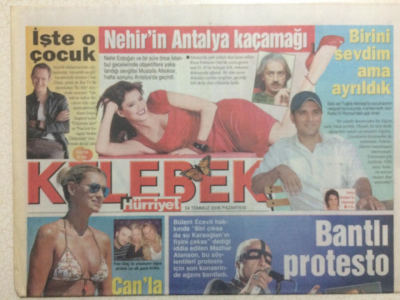 Hürriyet Gazetesi Kelebek Eki 24 Temmuz 2006 - Rafet El Roman,Birini Sevdim Ama Ayrıldık GZ24716 - 1