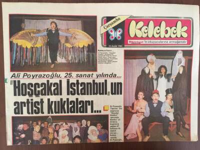 Hürriyet Gazetesi Kelebek Eki 25 Aralık 1985 - Ali Poyrazoğlu 25. Sanat Yılında GZ10148 - 2