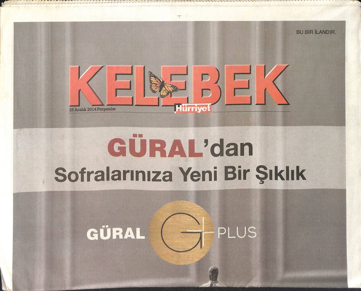 Hürriyet Gazetesi Kelebek Eki 25 Aralık 2014 - Özgü Namal Ve Kocasından İlk Fotoğraf - Arnavutköy'de Buluşma GZ155076 - 1