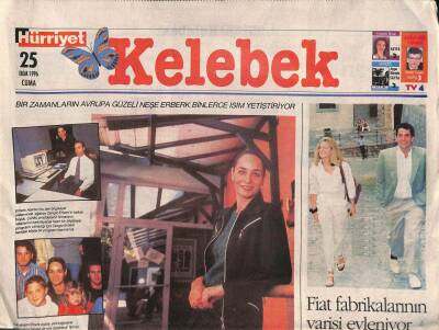 Hürriyet Gazetesi Kelebek Eki 25 Ekim 1996 - Fiat Fabrikalarının Varisi Evleniyor GZ109627 - 1