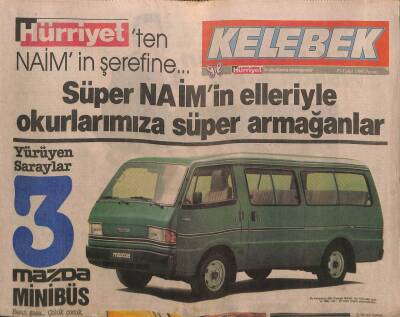 Hürriyet Gazetesi Kelebek Eki 25 Eylül 1988 - Nesrin Sipahi Konseri GZ82776 - 1