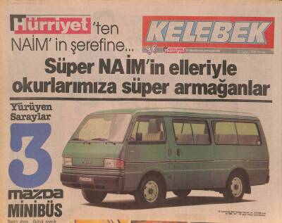 Hürriyet Gazetesi Kelebek Eki 25 Eylül 1988 - Perran Kutman Yorgunluk Atıyor GZ128010 - 1