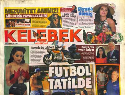 Hürriyet Gazetesi Kelebek Eki 25 Haziran 2013 - İdo Tatlısesten Tatil Pozu GZ116073 - 1
