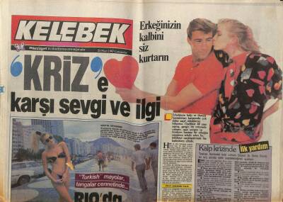 Hürriyet Gazetesi Kelebek Eki 25 Mart 1987 - Madonnayı Kurtaran Çocuk GZ63567 - 1