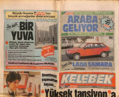 Hürriyet Gazetesi Kelebek Eki 25 Mart 1989 - Türkan Şorayın Sinemada Kamera Ve Görüntü Kaygısı Bitti GZ113712 - 1