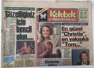 Hürriyet Gazetesi Kelebek Eki 25 Mayıs 1985 - İngilizlere Türk Hamamı GZ18683 - 1
