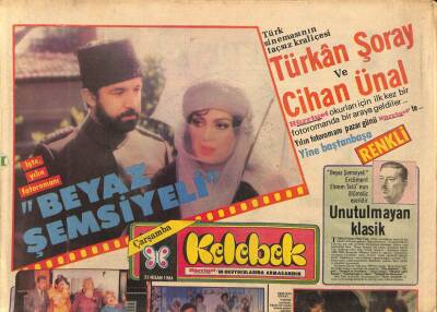 Hürriyet Gazetesi Kelebek Eki 25 Nisan 1984 - Nil Burak , Sanat Yaşamının En İlginç Hediyesini İzmirde Aldı... GZ114310 - 1