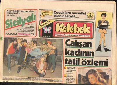 Hürriyet Gazetesi Kelebek Eki 25 Nisan 1985 - Brooke Shieldsin İsyanı!... GZ114205 - 1