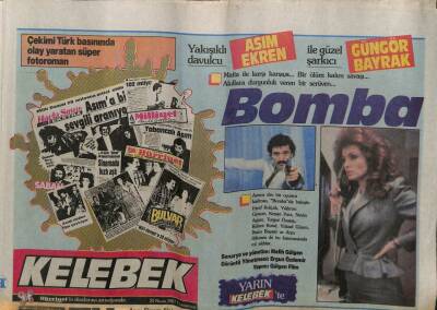 Hürriyet Gazetesi Kelebek Eki 25 Nisan 1987 - Asım Erken,Sinemaya En Zor Kapıdan Girdim GZ63545 - 1