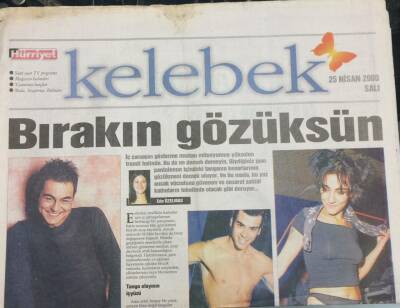 Hürriyet Gazetesi Kelebek Eki 25 Nisan 2000 Ünlülerin Sırları Ortaya Çıktı GZ36114 - 1