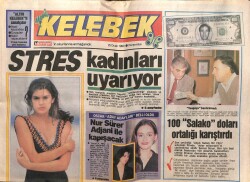 Hürriyet Gazetesi Kelebek Eki 25 Ocak 1990 - Nur Sürer Adjani İle Kapışacak GZ63497 - 2