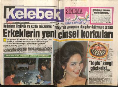 Hürriyet Gazetesi Kelebek Eki 25 Ocak 1991 - Erkeklerin Yeni Cinsel Korkuları GZ61957 - 1