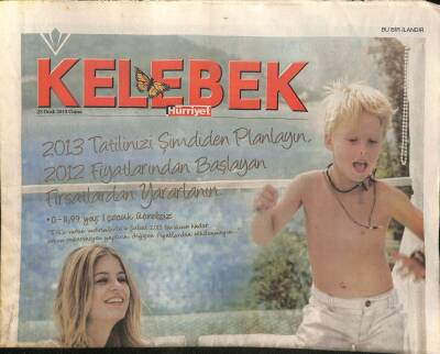 Hürriyet Gazetesi Kelebek Eki 25 Ocak 2013 - Ömür Gedikin Single Tanıtımı GZ115936 - 1