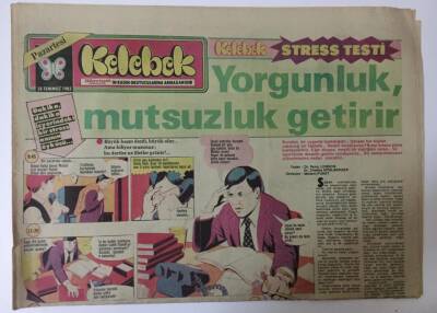 Hürriyet Gazetesi Kelebek Eki 25 Temmuz 1983 - Necla Nazır Hıçkırık Kerime Nadirin Ölümsüz Eseri GZ10902 - 2