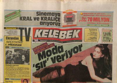 Hürriyet Gazetesi Kelebek Eki 25 Temmuz 1987- Moda Sır Veriyor GZ63666 - 1