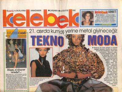 Hürriyet Gazetesi Kelebek Eki 26 Ağustos 1992 - Amigo Kızlar GZ63914 - 1
