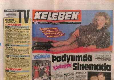 Hürriyet Gazetesi Kelebek Eki 26 Aralık 1987 - Sevtap Parman,Çok Yoruldum GZ63792 - 1
