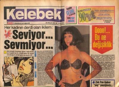 Hürriyet Gazetesi Kelebek Eki 26 Aralık 1990 - İsmet Ay, Müjde Ar GZ75681 - 1
