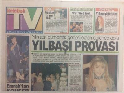 Hürriyet Gazetesi Kelebek Eki 26 Aralık 1992 - Emrahtan Konser, Hakan Peker Sevilen Şarkılarını Seslendirecek GZ32845 - 1