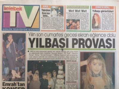 Hürriyet Gazetesi Kelebek Eki 26 Aralık 1992 - Küçük Emrahtan Konser GZ35221 - 1