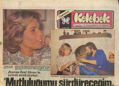 Hürriyet Gazetesi Kelebek Eki 26 Ekim 1985 - Gönül Yazar Ve Ajda Pekkan , Giydiklerini Kendilerine Yakıştırmayı Çok İyi Biliyorlar GZ114813 - 1