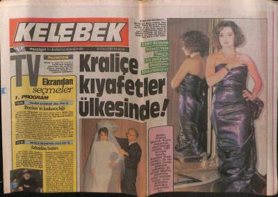 Hürriyet Gazetesi Kelebek Eki 26 Ekim 1987 - Kraliçe Kıyafetler Ülkesinde GZ63639 - 2