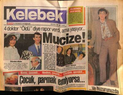 Hürriyet Gazetesi Kelebek Eki 26 Ekim 1990 - Ve Huzurunuzda Perihan Savaş GZ75738 - 1