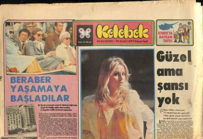 Hürriyet Gazetesi Kelebek Eki 26 Eylül 1977 - Füsun Önal Ve Cem Karaca Yine Ekranda GZ114877 - 1