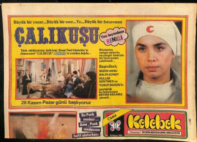 Hürriyet Gazetesi Kelebek Eki 26 Kasım 1982 - Sezer Güvenirgil , Ressam Işık Sükan , Kuaför Arif Şenyüz Bir Araya Geldiler... GZ127415 - 1