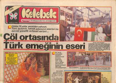 Hürriyet Gazetesi Kelebek Eki 26 Kasım 1985 - Fikret Hakan Tiyatrosu , Dönemin İlk Oyunu Olan Meksikalıya Başladı GZ92015 - 1
