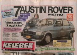 Hürriyet Gazetesi Kelebek Eki 26 Kasım 1987 - Cihan Ünal - Harika Avcı Fotoroman GZ63615 - 1