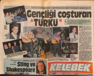 Hürriyet Gazetesi Kelebek Eki 26 Mart 1989 - Bayan Reagan Yalnız Geziyor GZ113711 - 1