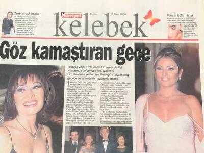 Hürriyet Gazetesi Kelebek Eki 26 Mart 1999 -Göz Kamaştıran Gece -Karı Kaca Türkülerde Buluştu Fatih Kısaparmak GZ30886 - 1