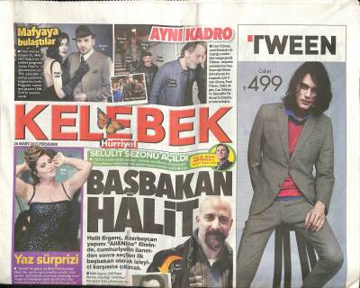 Hürriyet Gazetesi Kelebek Eki 26 Mart 2015 - Kayahanın Son Durumu - Sibel Candan Yaz Sürprizi GZ116128 - 1