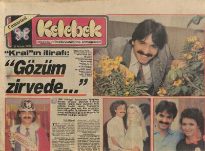 Hürriyet Gazetesi Kelebek Eki 26 Nisan 1986 - Mehmet Erikçi Gözüm Zirvede GZ90320 - 1