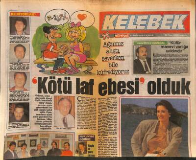 Hürriyet Gazetesi Kelebek Eki 26 Nisan 1989 - Gülşen Bubikoğlu , Sinemadaki Katı Kurallarını Kaldırıyor... GZ113693 - 1