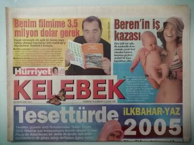 Hürriyet Gazetesi Kelebek Eki 26 Nisan 2005 Osman Sınavın İki Saf Marangozu -GZ33112 - 1