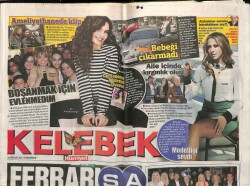 Hürriyet Gazetesi Kelebek Eki 26 Nisan 2012 - Tarkan Elmacık Kemiğim Yok Ki Aldırayım GZ100548 - 2